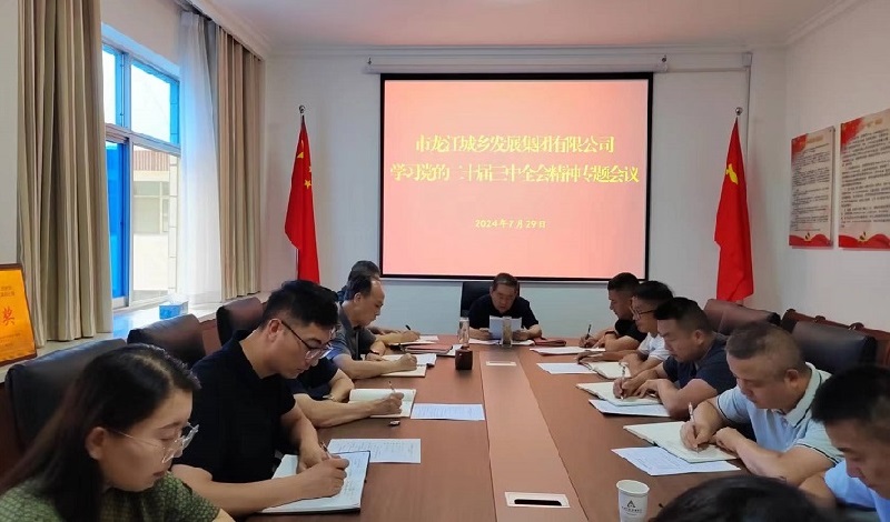 市龍江集團(tuán)召開黨委(擴(kuò)大)會議傳達(dá)學(xué)習(xí)貫徹黨的二十屆三中全會精神